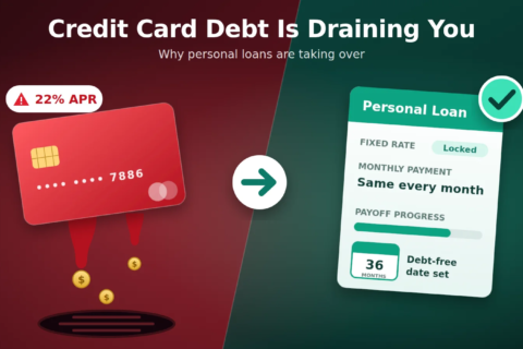 Feeling weighed down by credit card debt? Here’s why personal loans are becoming the preferred solution